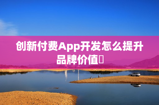 创新付费App开发怎么提升品牌价值‌