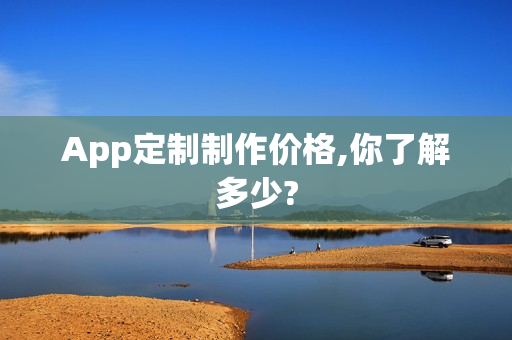 App定制制作价格,你了解多少?