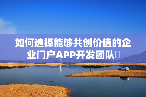 如何选择能够共创价值的企业门户APP开发团队‌