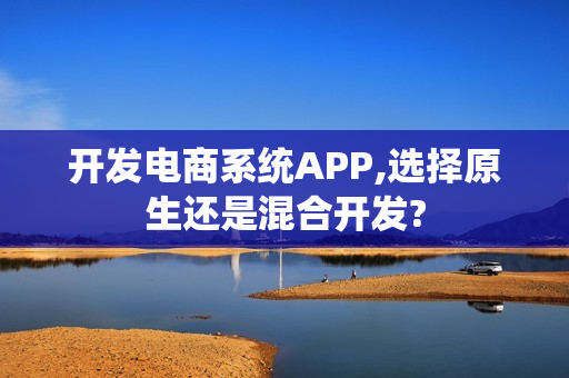 开发电商系统APP,选择原生还是混合开发?