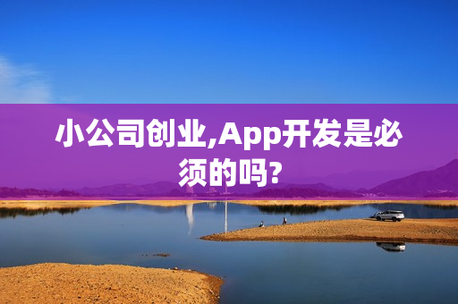 小公司创业,App开发是必须的吗?