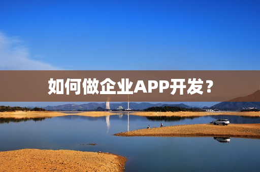 如何做企业APP开发？