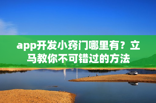 app开发小窍门哪里有？立马教你不可错过的方法