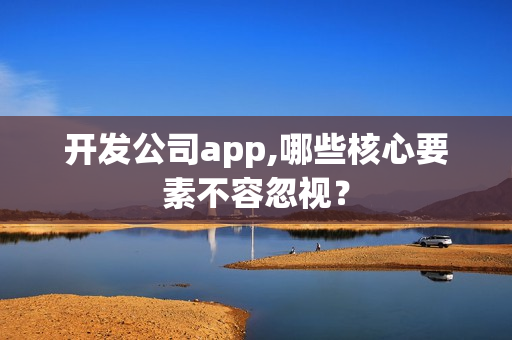 开发公司app,哪些核心要素不容忽视？