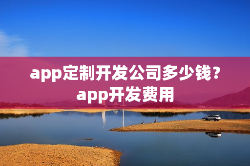 app定制开发公司多少钱？app开发费用