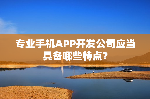 专业手机APP开发公司应当具备哪些特点？