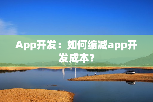 App开发：如何缩减app开发成本？