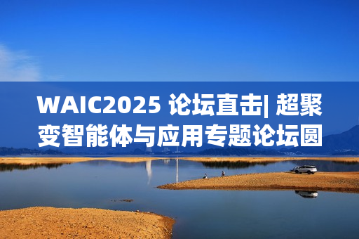 WAIC2025 论坛直击| 超聚变智能体与应用专题论坛圆满召开