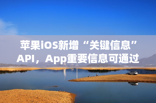 苹果iOS新增“关键信息”API，App重要信息可通过短信直达iPhone