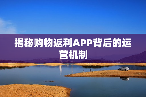 揭秘购物返利APP背后的运营机制