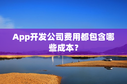 App开发公司费用都包含哪些成本？