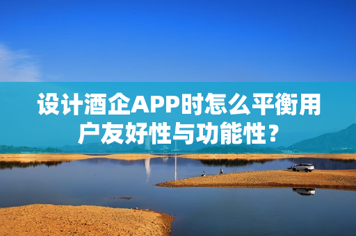 设计酒企APP时怎么平衡用户友好性与功能性？