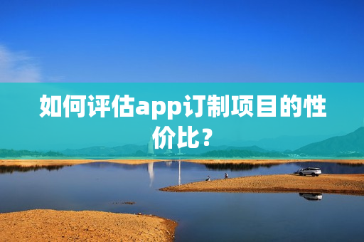 如何评估app订制项目的性价比？