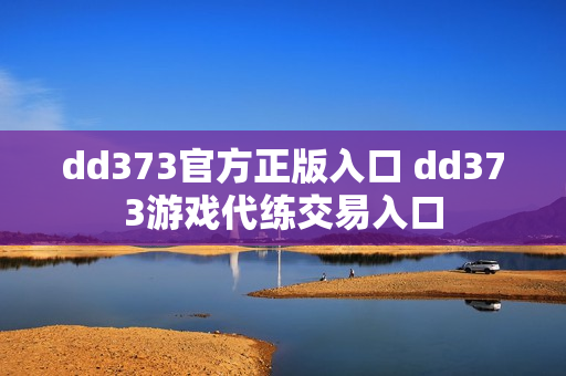 dd373官方正版入口 dd373游戏代练交易入口