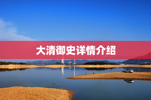 大清御史详情介绍