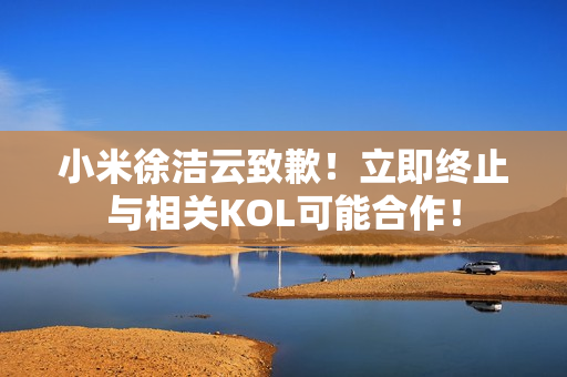 小米徐洁云致歉！立即终止与相关KOL可能合作！