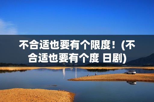 不合适也要有个限度！(不合适也要有个度 日剧)