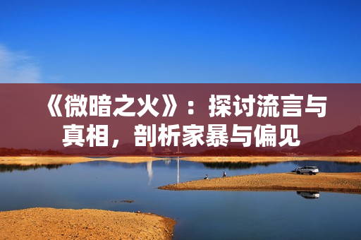 《微暗之火》：探讨流言与真相，剖析家暴与偏见