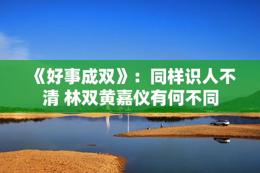 《好事成双》：同样识人不清 林双黄嘉仪有何不同