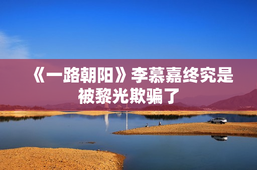 《一路朝阳》李慕嘉终究是被黎光欺骗了