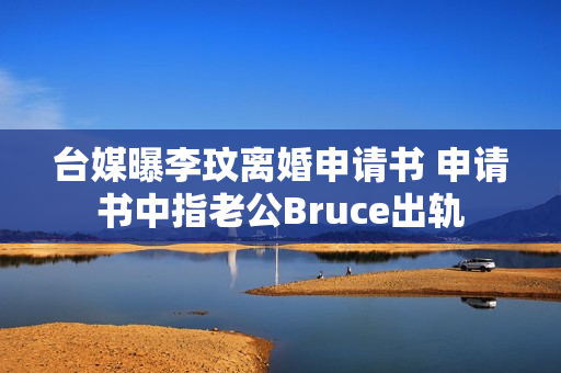 台媒曝李玟离婚申请书 申请书中指老公Bruce出轨