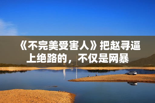 《不完美受害人》把赵寻逼上绝路的,不仅是网暴 《不完美受害人》把赵寻逼上绝路的,不仅是网暴