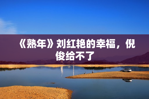 《熟年》刘红艳的幸福，倪俊给不了