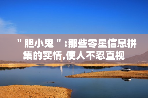 "胆小鬼":那些零星信息拼集的实情,使人不忍直视 "胆小鬼":那些零星信息拼集的实情,使人不忍直视