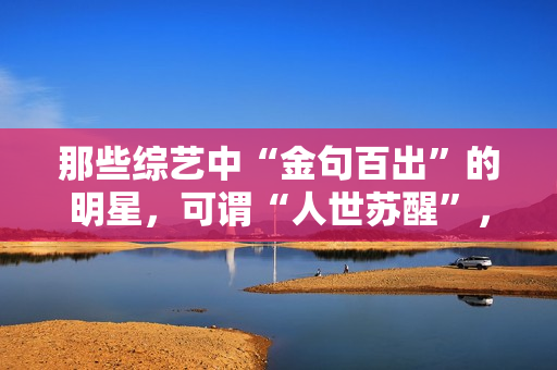 那些综艺中“金句百出”的明星，可谓“人世苏醒”，谁的发声最冷艳？