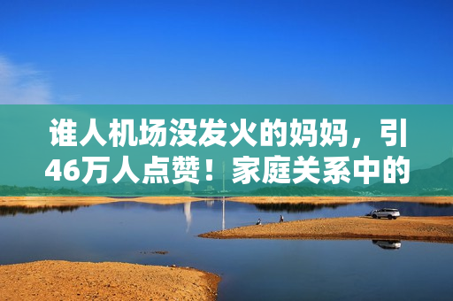 谁人机场没发火的妈妈，引46万人点赞！家庭关系中的松弛感，究竟有多难？
