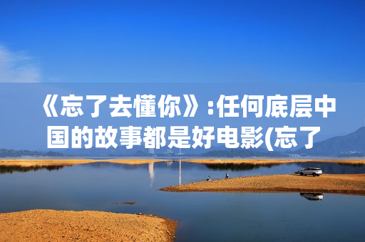 《忘了去懂你》:任何底层中国的故事都是好电影(忘了去懂你剧情解析)