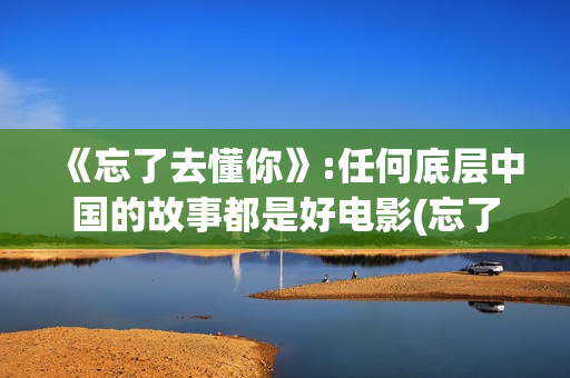 《忘了去懂你》:任何底层中国的故事都是好电影(忘了去懂你结局)