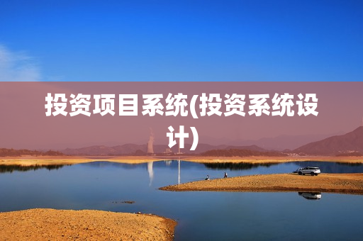投资项目系统(投资系统设计)