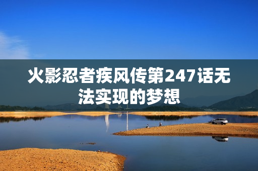 火影忍者疾风传第247话无法实现的梦想