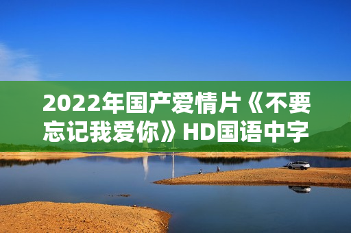 2022年国产爱情片《不要忘记我爱你》HD国语中字