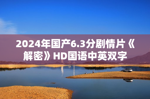 2024年国产6.3分剧情片《解密》HD国语中英双字