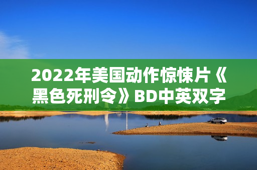 2022年美国动作惊悚片《黑色死刑令》BD中英双字