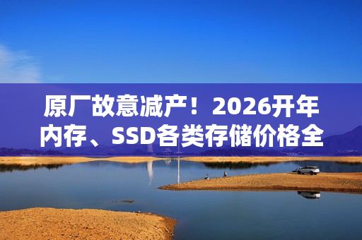 原厂故意减产！2026开年内存、SSD各类存储价格全面上涨：最高涨幅60%