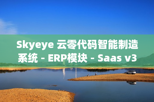 Skyeye 云零代码智能制造系统 - ERP模块 - Saas v3.18.2 发布