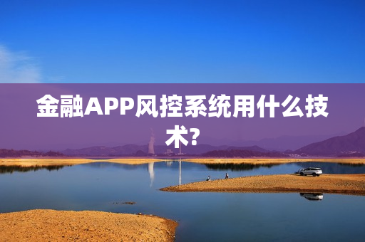 金融APP风控系统用什么技术?