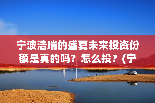 宁波浩瑞的盛夏未来投资份额是真的吗？怎么投？(宁波浩瑞的盛夏酒店)