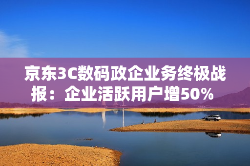 京东3C数码政企业务终极战报：企业活跃用户增50% 新增企业用户破6万