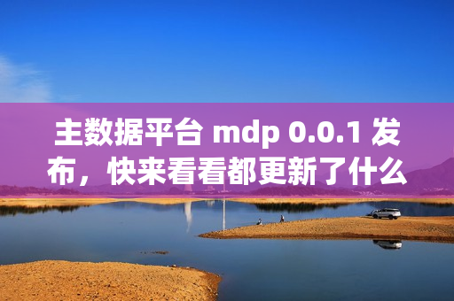主数据平台 mdp 0.0.1 发布，快来看看都更新了什么功能