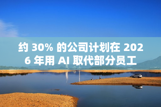 约 30% 的公司计划在 2026 年用 AI 取代部分员工