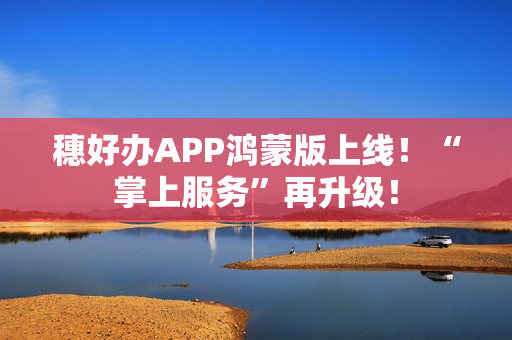 穗好办APP鸿蒙版上线！“掌上服务”再升级！