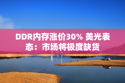 DDR内存涨价30% 美光表态：市场将极度缺货