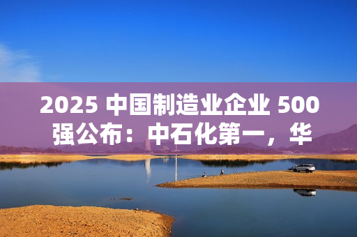 2025 中国制造业企业 500 强公布:中石化第一,华为、比亚迪前十 2025 中国制造业企业 500 强公布:中石化第一,华为、比亚迪前十