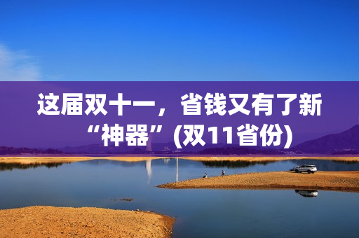 这届双十一，省钱又有了新“神器”(双11省份)