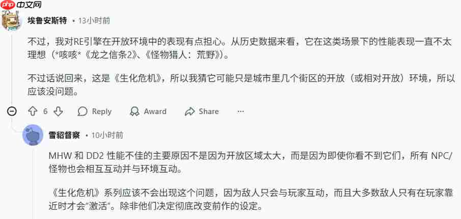 英伟达展示《生化危机9》场景引担忧 re引擎又要做开放世界？