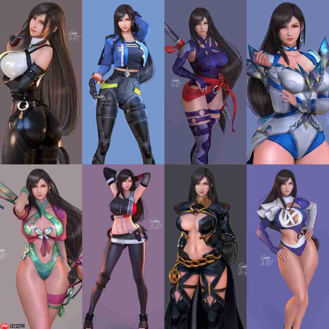 《最终幻想7》蒂法新3D美图 性感诱惑让人难把持